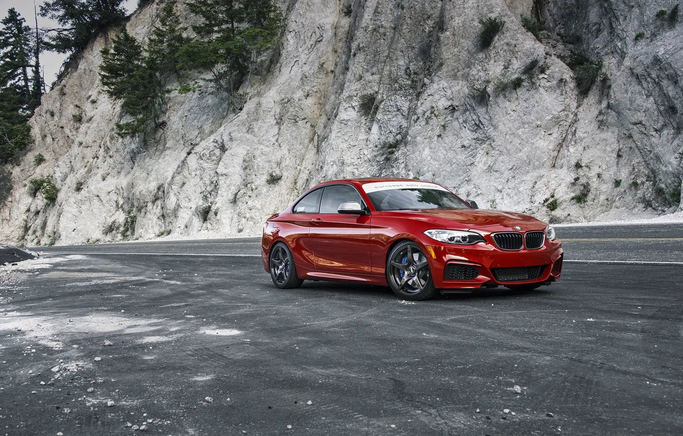 Фото обои BMW, Red, F22, Melbourne, M235i