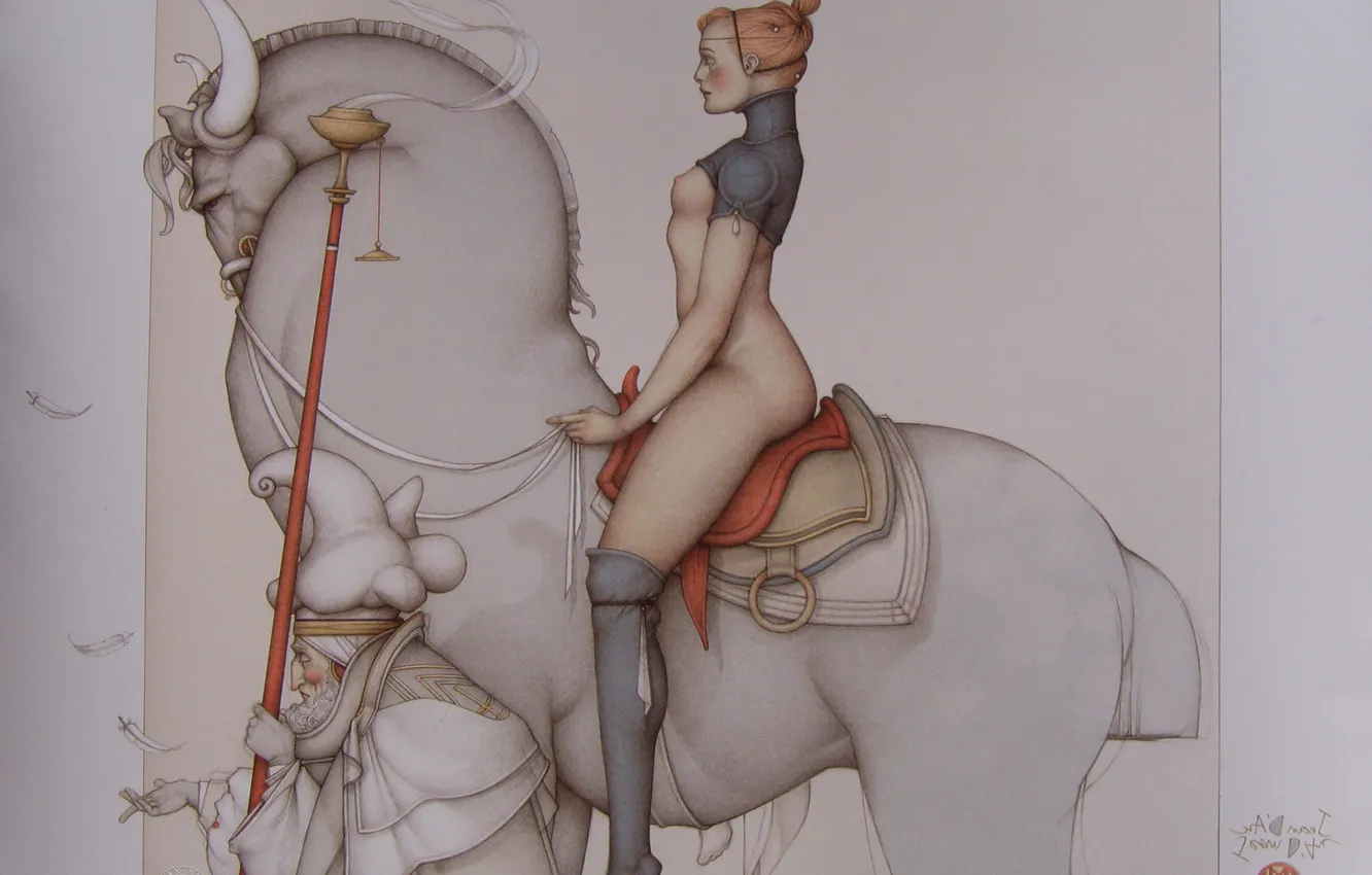 Фото обои Магический реализм, Jeanne_D_Arc, Michael Parkes