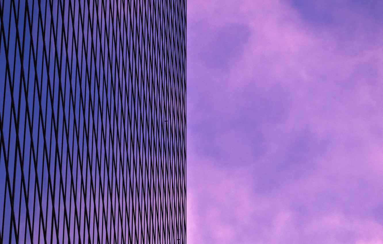 Фото обои небо, здание, минимализм