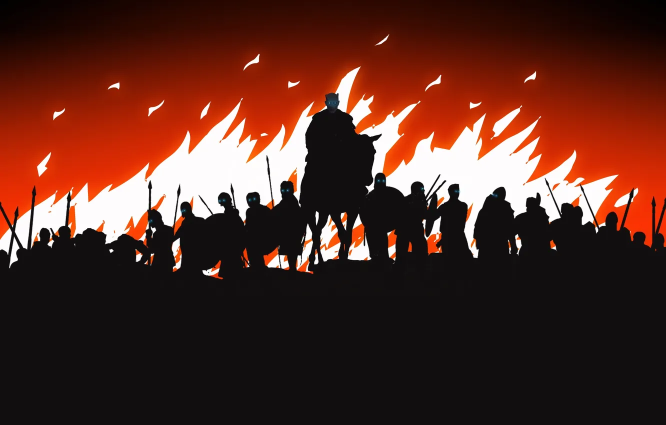 Фото обои огонь, минимализм, fire, сериал, minimalism, Игра Престолов, Game of Thrones, тёмный фон