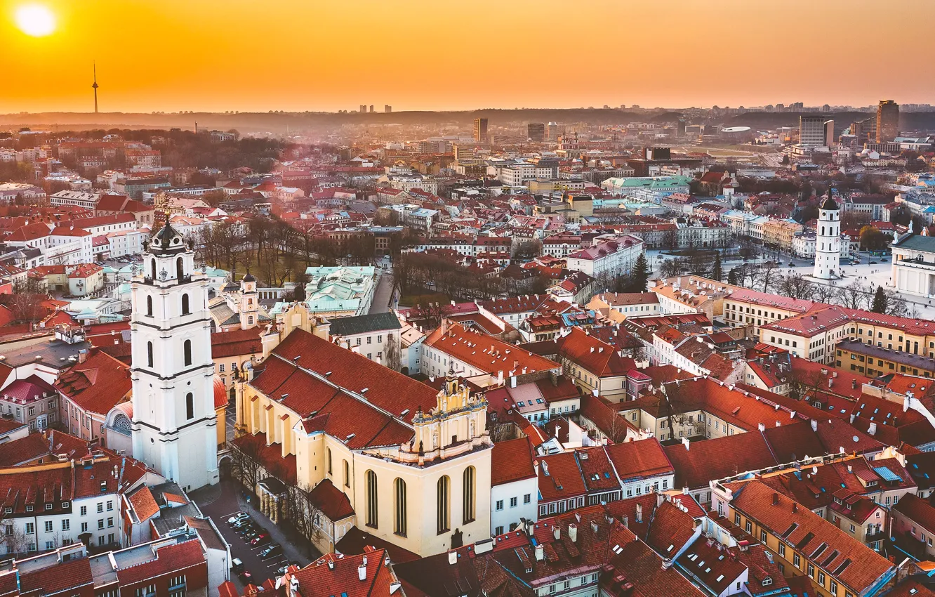Фото обои город, Lietuva, Vilnius