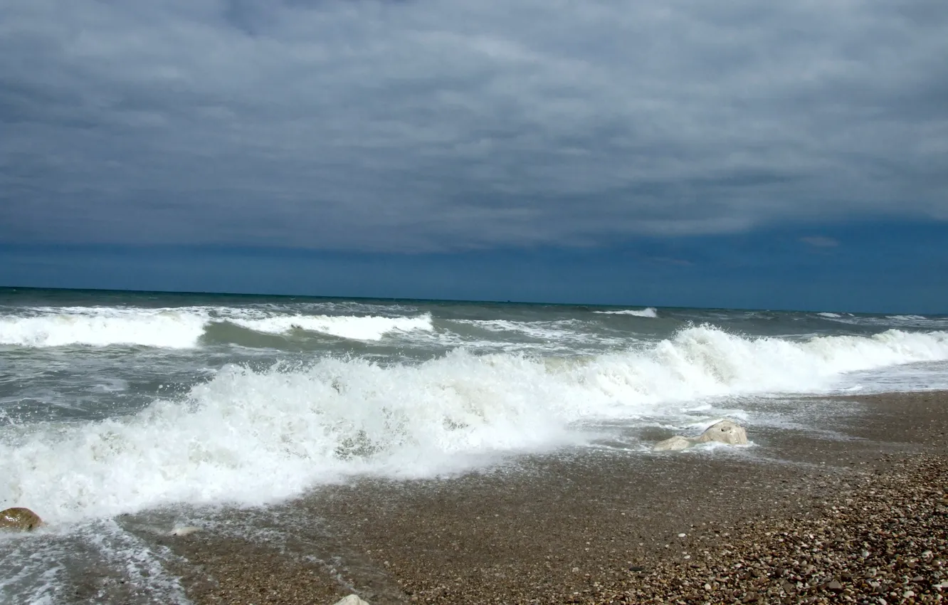 Фото обои waves, summer, beach, sea, italy, abruzzi