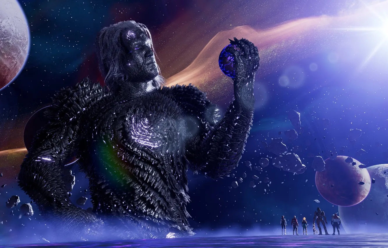 Фото обои Space, Marvel, Void, Стражи Галактики, Marvel's Guardians of the Galaxy, Adam Warlock, Адам Варлок