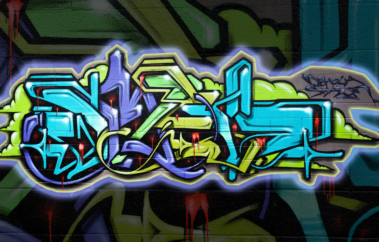 Фото обои Art, Graffiti, Paint
