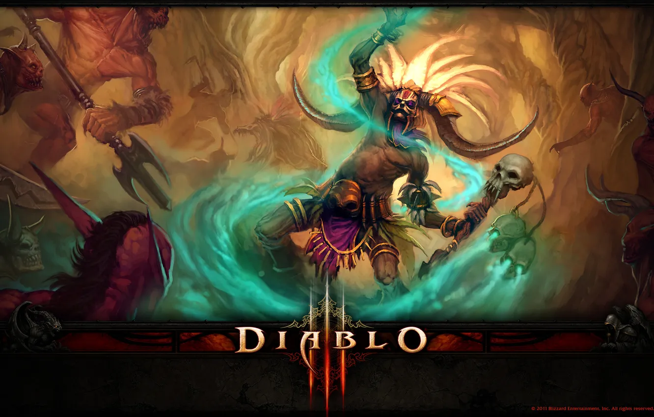 Фото обои Blizzard, Diablo 3, Diablo III, Diablo, диабло 3, диабло, диабло III