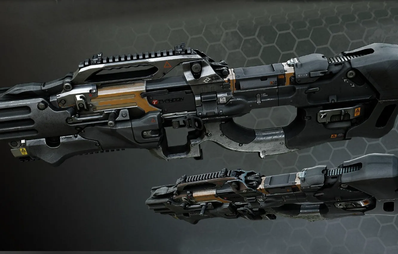 Фото обои автоматическое оружие, войны будущего, Crysis оружие будущего