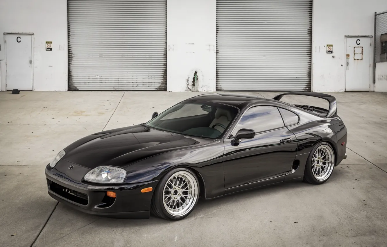 Фото обои Toyota, Black, Supra