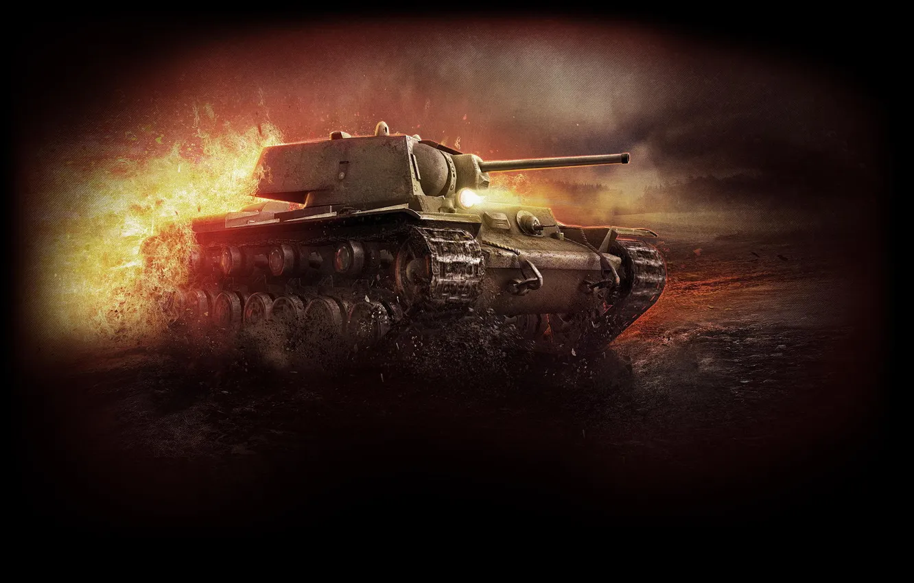 Фото обои Танк, WoT, World of Tanks, КВ-1