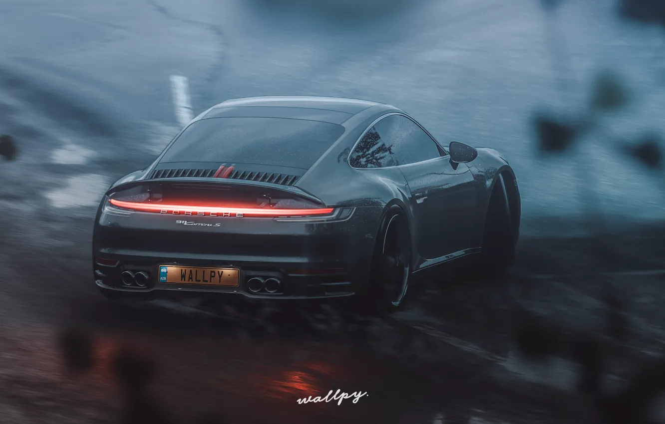 Фото обои 911, Porsche, Microsoft, Carrera S, Forza Horizon 4, by Wallpy