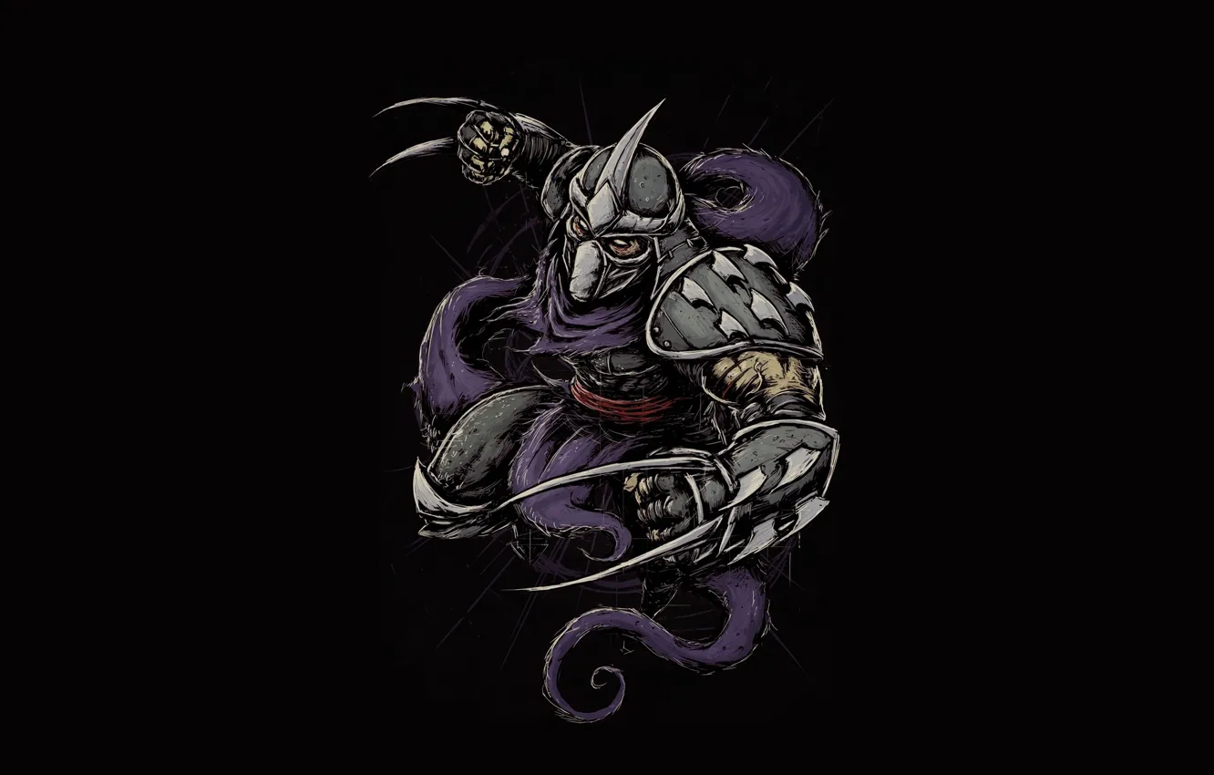 Фото обои Минимализм, Стиль, Фон, Черепашки-ниндзя, Арт, Art, Style, TMNT