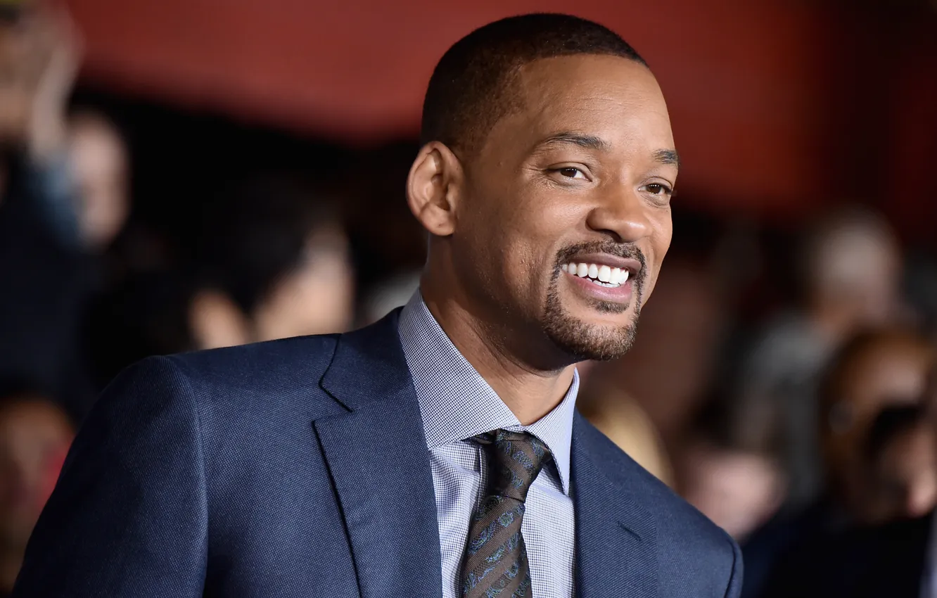 Фото обои улыбка, фото, портрет, костюм, актёр, Will Smith, Уилл Смит