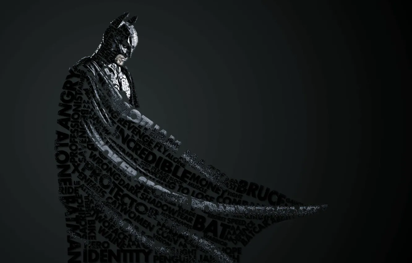Фото обои стиль, надписи, фон, widescreen, обои, Бэтмэн, wallpaper, Batman