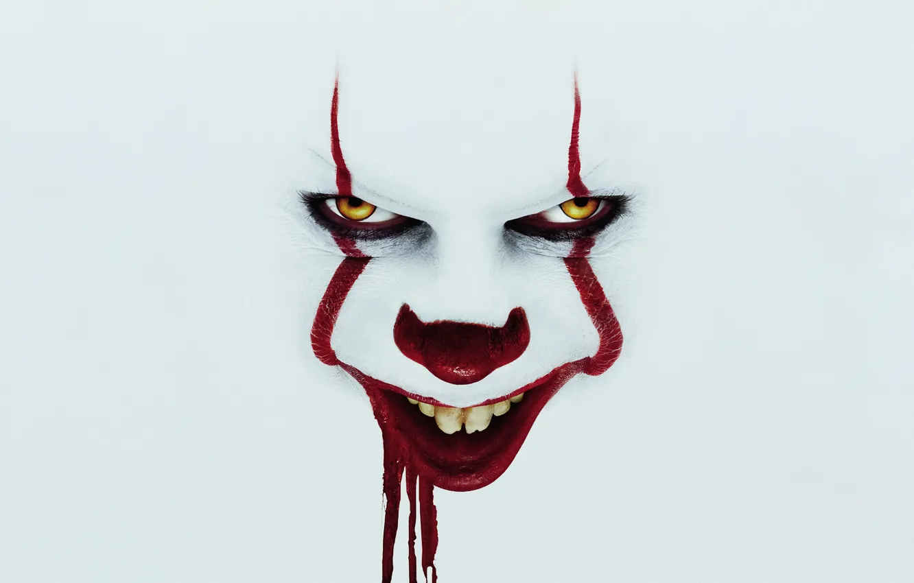 Фото обои Smile, Eyes, year, James McAvoy, Evil, Horror, EXCLUSIVE, Clown