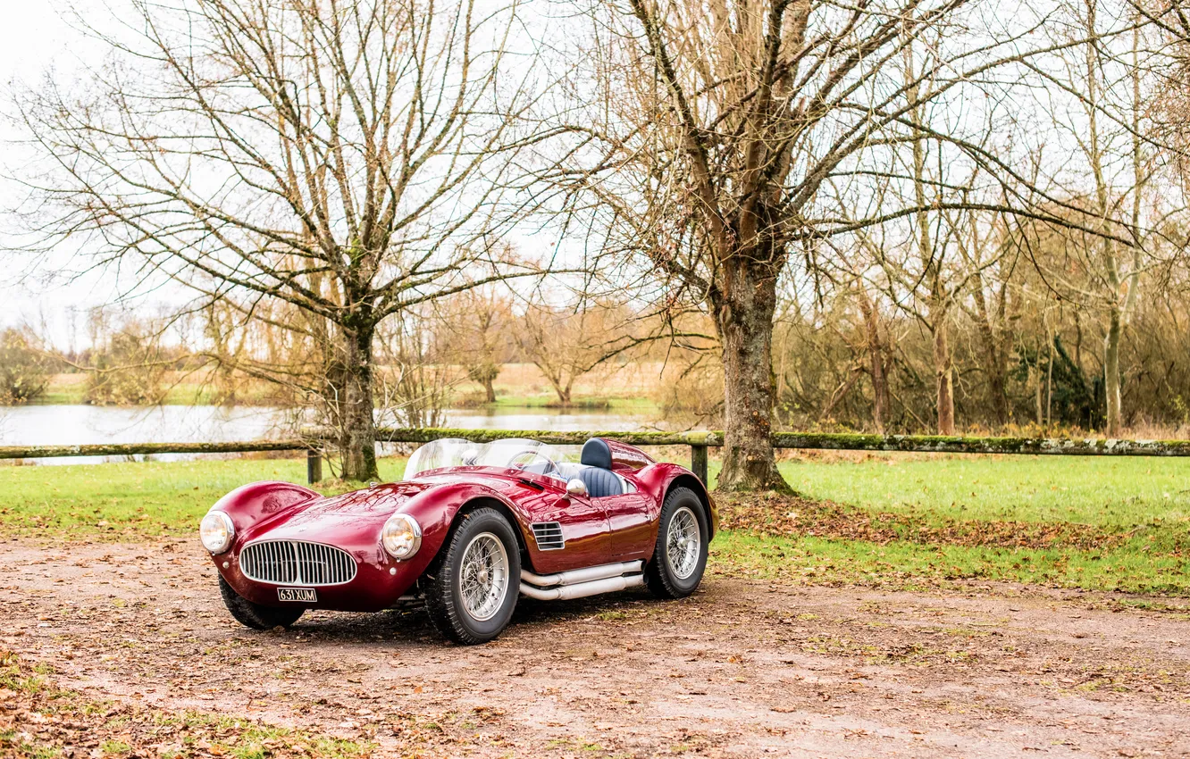 Фото обои Maserati, 1954, Spyder, спортивное авто, единственный экземпляр, retro cars, sports cars, ретро авто