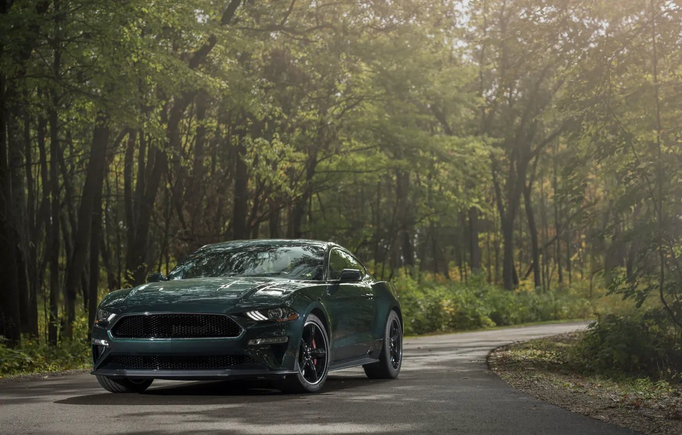 Фото обои Mustang, Ford, Bullitt, 2019