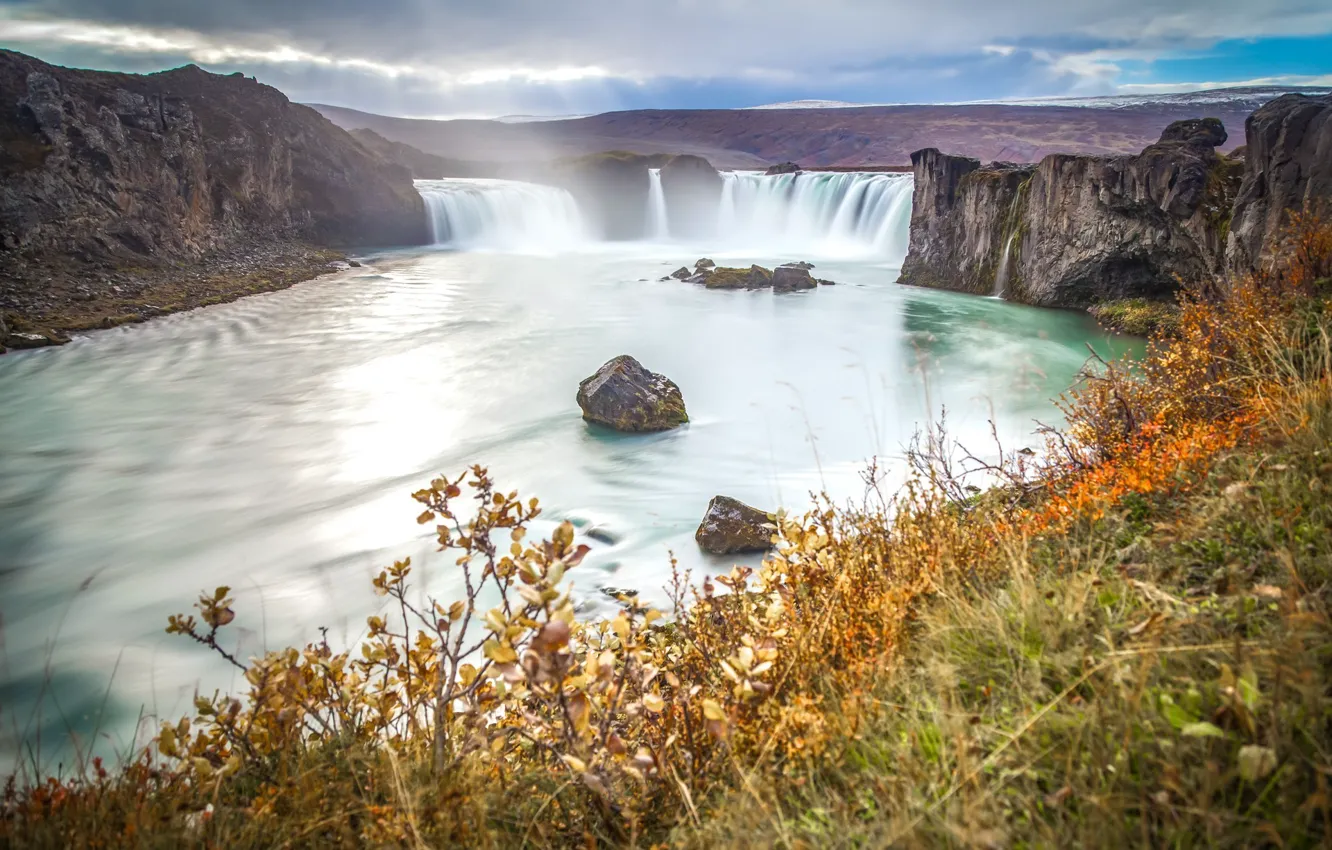 Фото обои вода, природа, водопад, Исландия, nature, water, waterfall, iceland