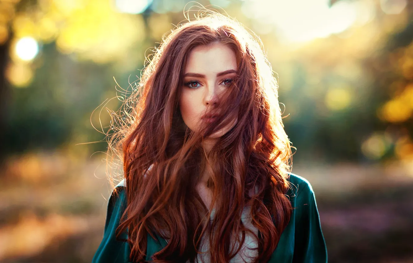 Фото обои girl, photo, photographer, model, redhead, portrait, Olga Boyko, Aleksandra Girskaya