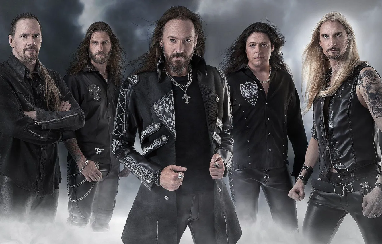 Фото обои хеви-метал, пауэр-метал, HammerFall, Joacim Cans, Oscar Dronjak, Fredrik Larsson, Pontus Norgren, Anders Johansson