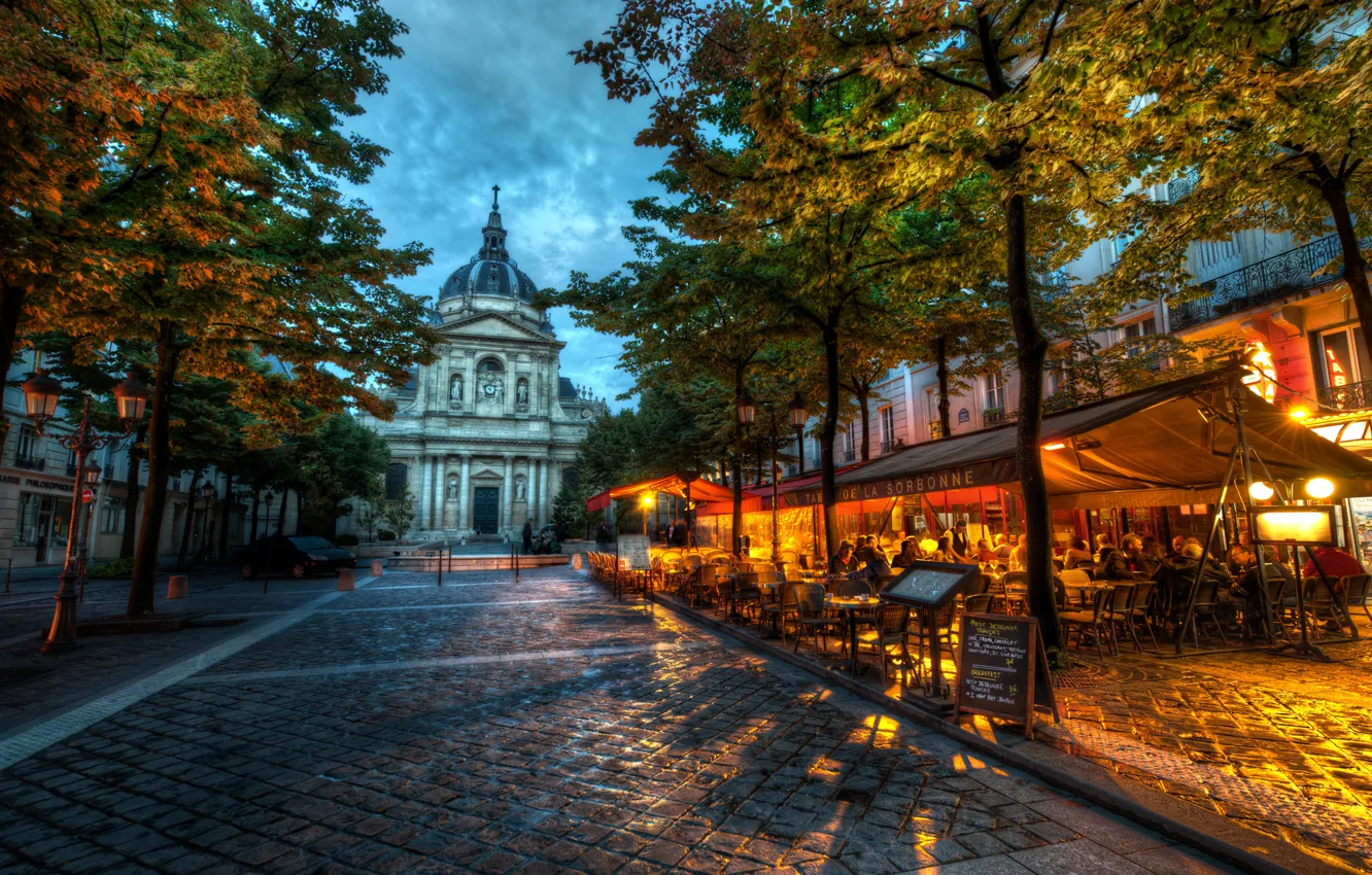 Фото обои Франция, Париж, Paris, France, Europe, The Sorbonne