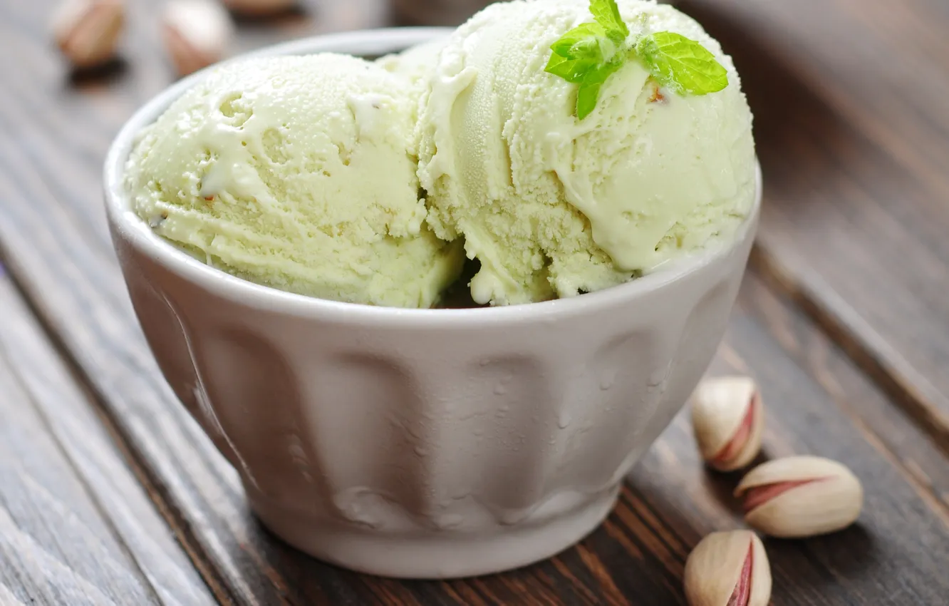 Фото обои мороженое, десерт, sweet, dessert, фисташки, ice cream, pistachio