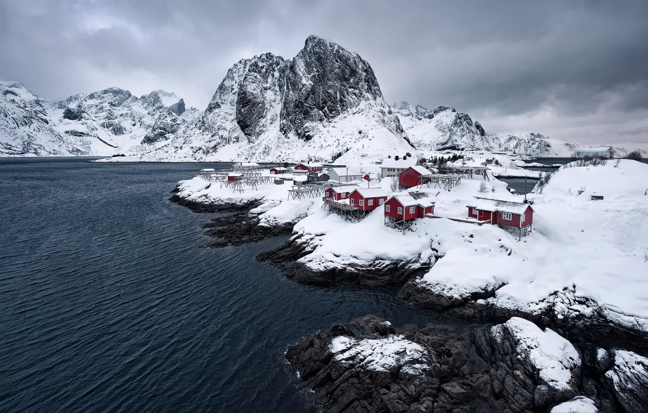 Фото обои Reine, Nordland Fylke, Norge