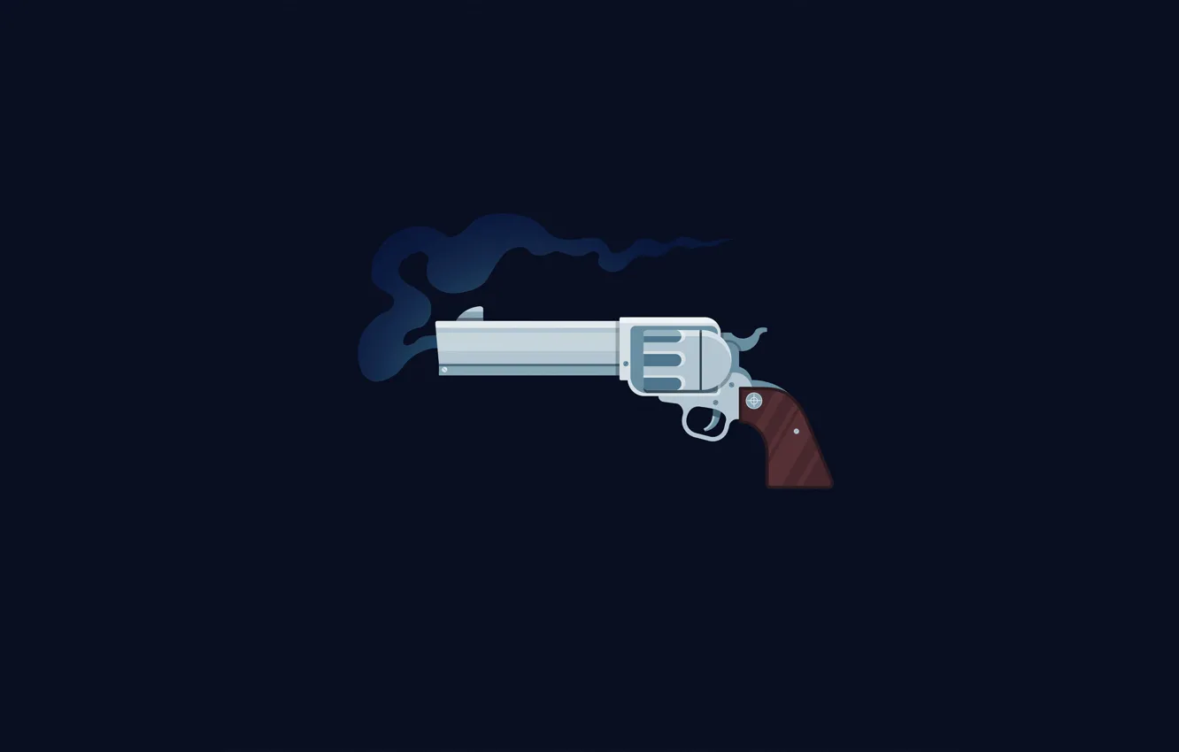 Фото обои оружие, дым, выстрел, дуло, револьвер, smoke, огнестрельное, revolver