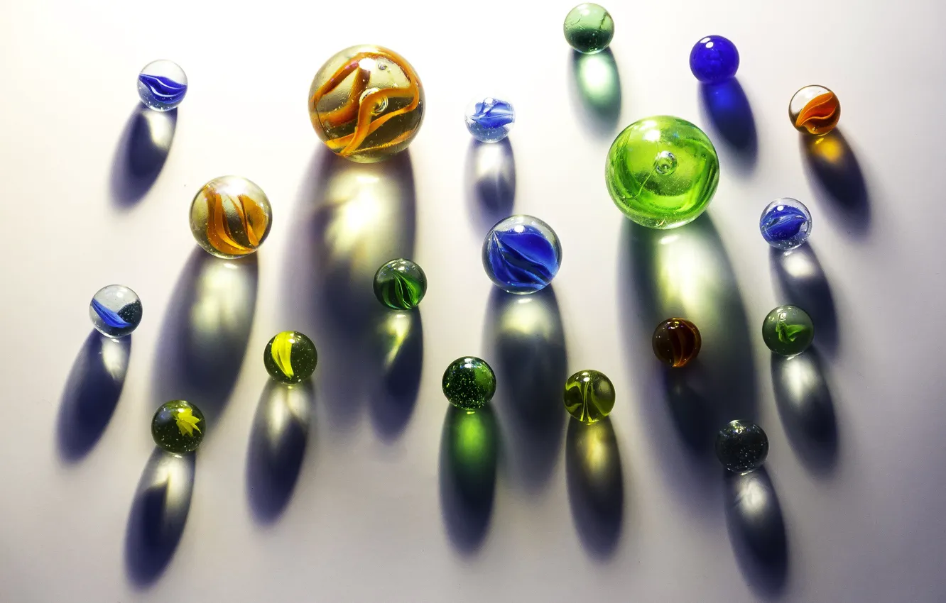 Фото обои planets, galaxy, marbles