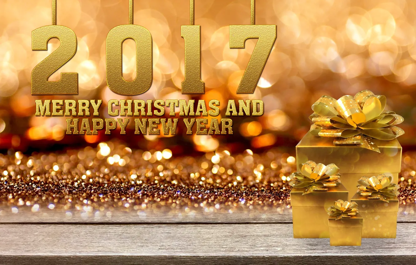 Фото обои Новый Год, Рождество, golden, christmas, new year, happy, balls, merry christmas