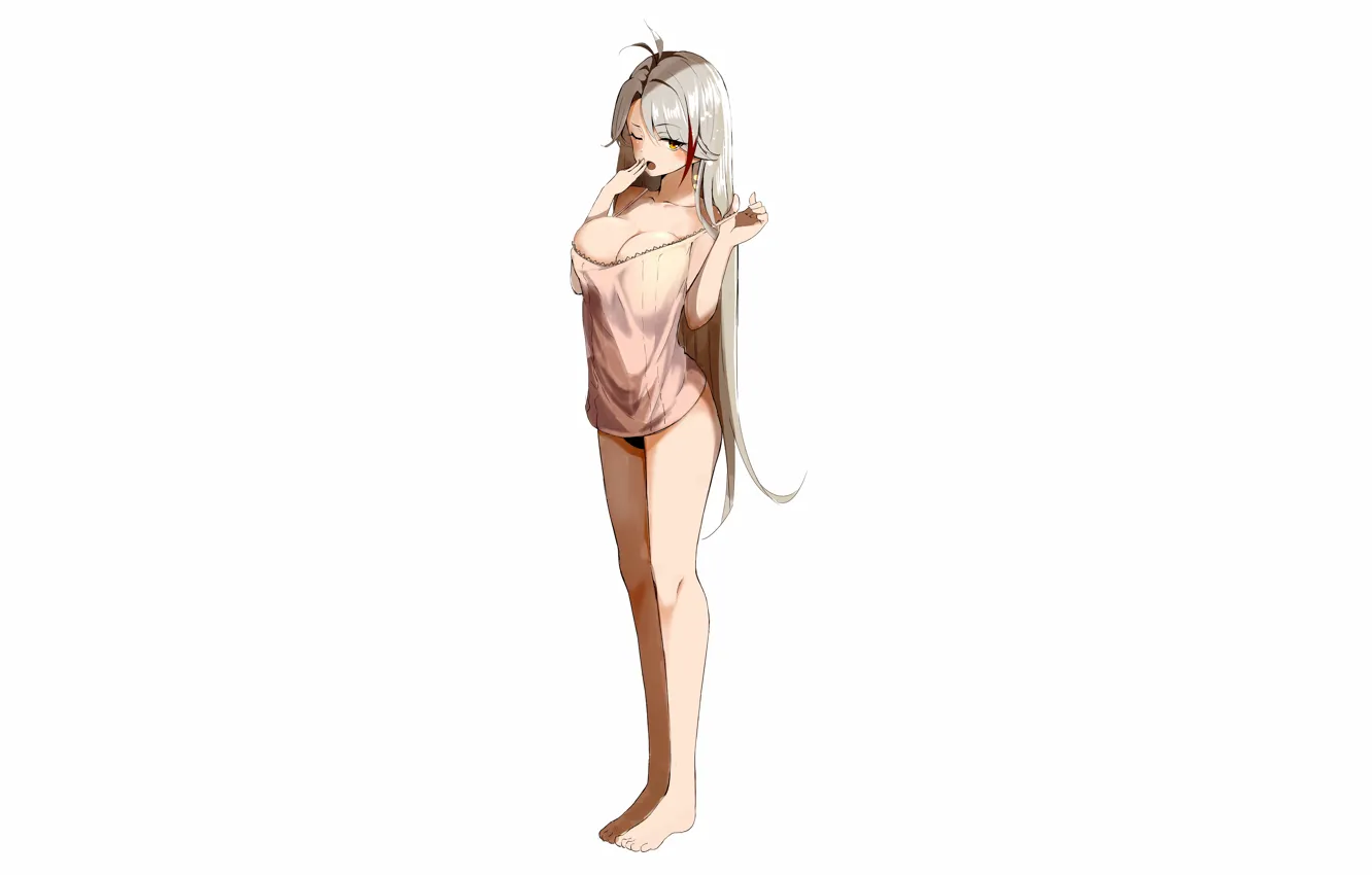 Фото обои sexy, lingerie, pantsu, cleavage, babydoll, panties, long hair, legs