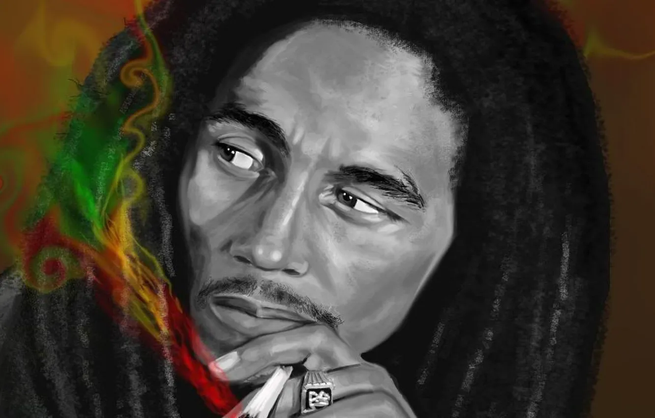 Фото обои Bob Marley, Reggae, The Legend, Rasta, Robert Nesta Marley