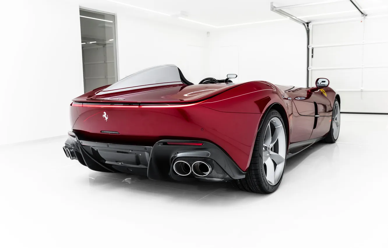 Фото обои Феррари, Ferrari, суперкар, supercar, единственный экземпляр, 2020, Ferrari Monza SP1, Monza SP1