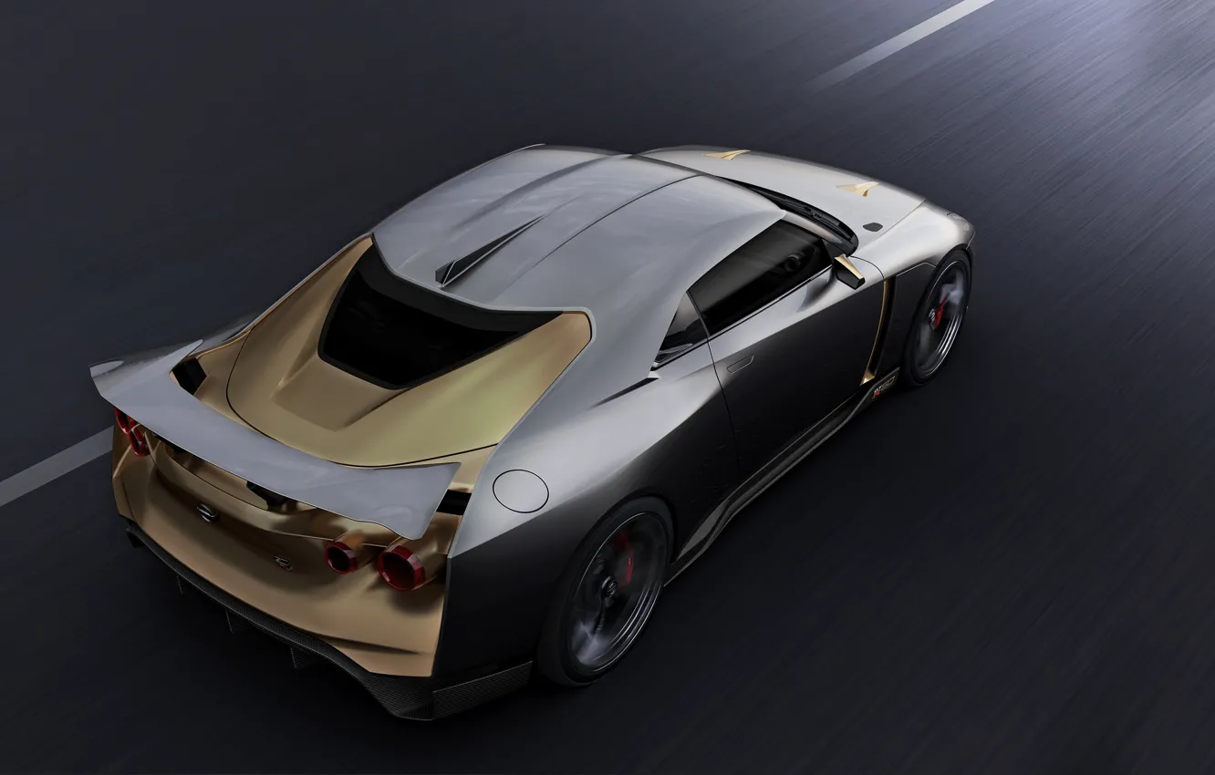 Фото обои крыло, Nissan, 2018, ItalDesign, GT-R50 Concept