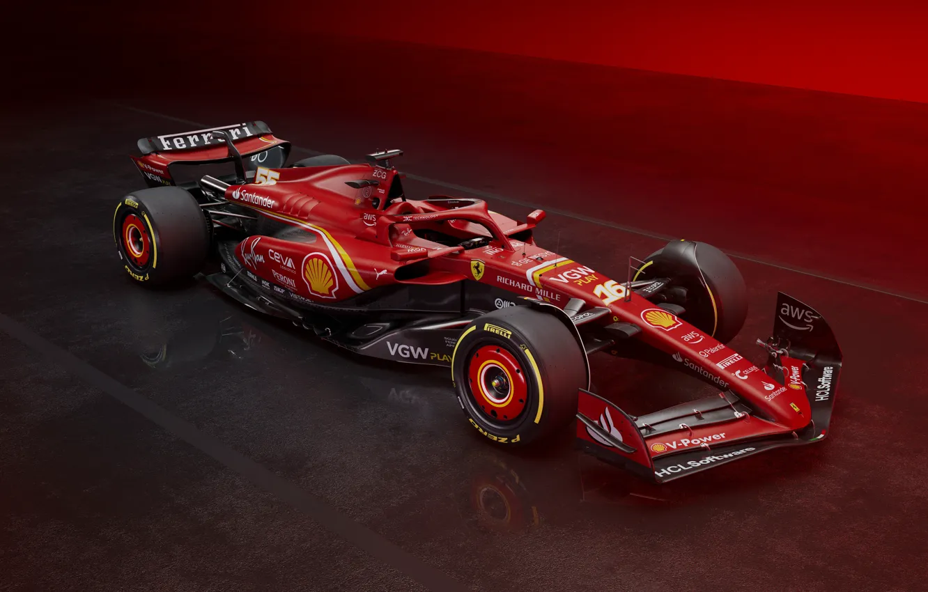 Фото обои Ferrari, Formula One, 2024, Ferrari SF-24