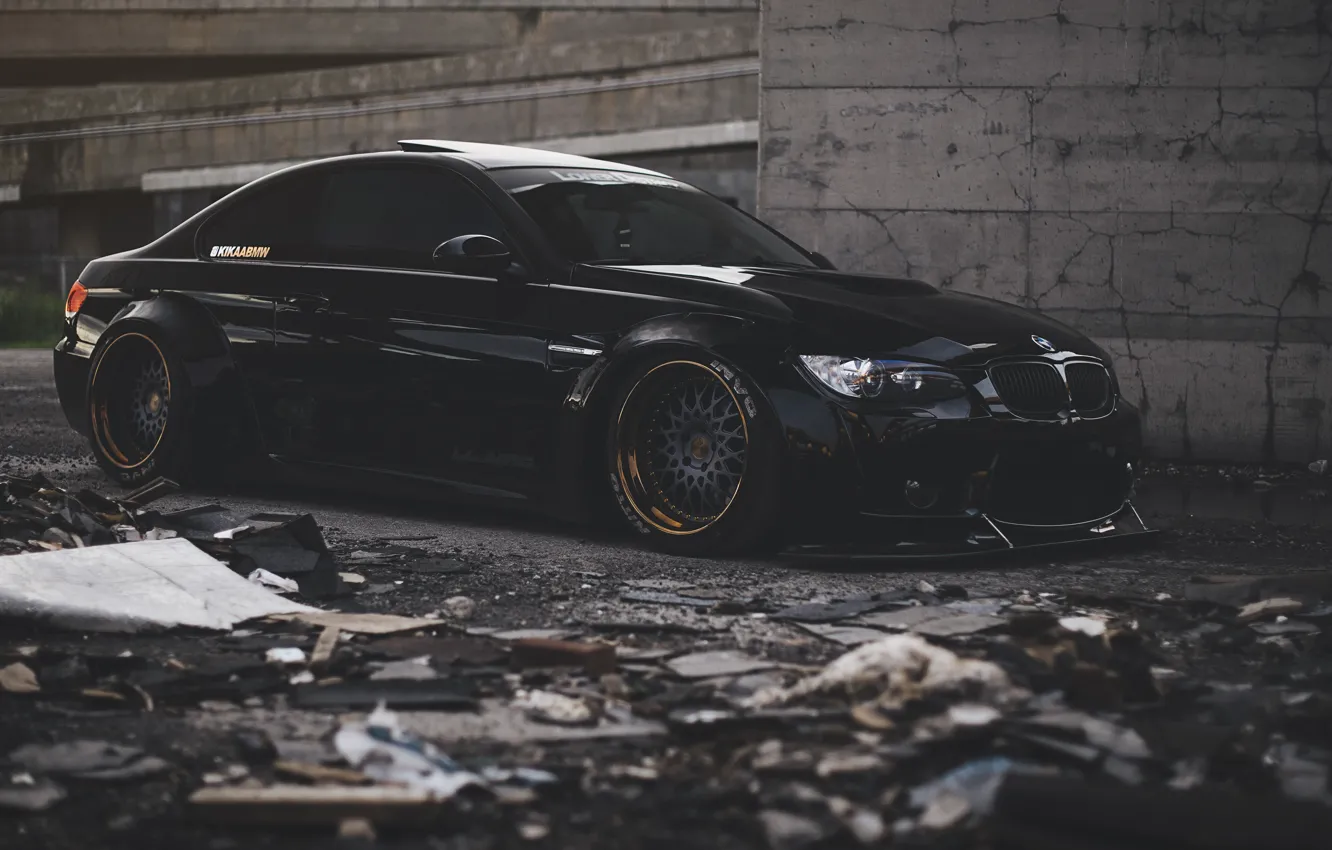 Фото обои Black, E92, Tuning, M3