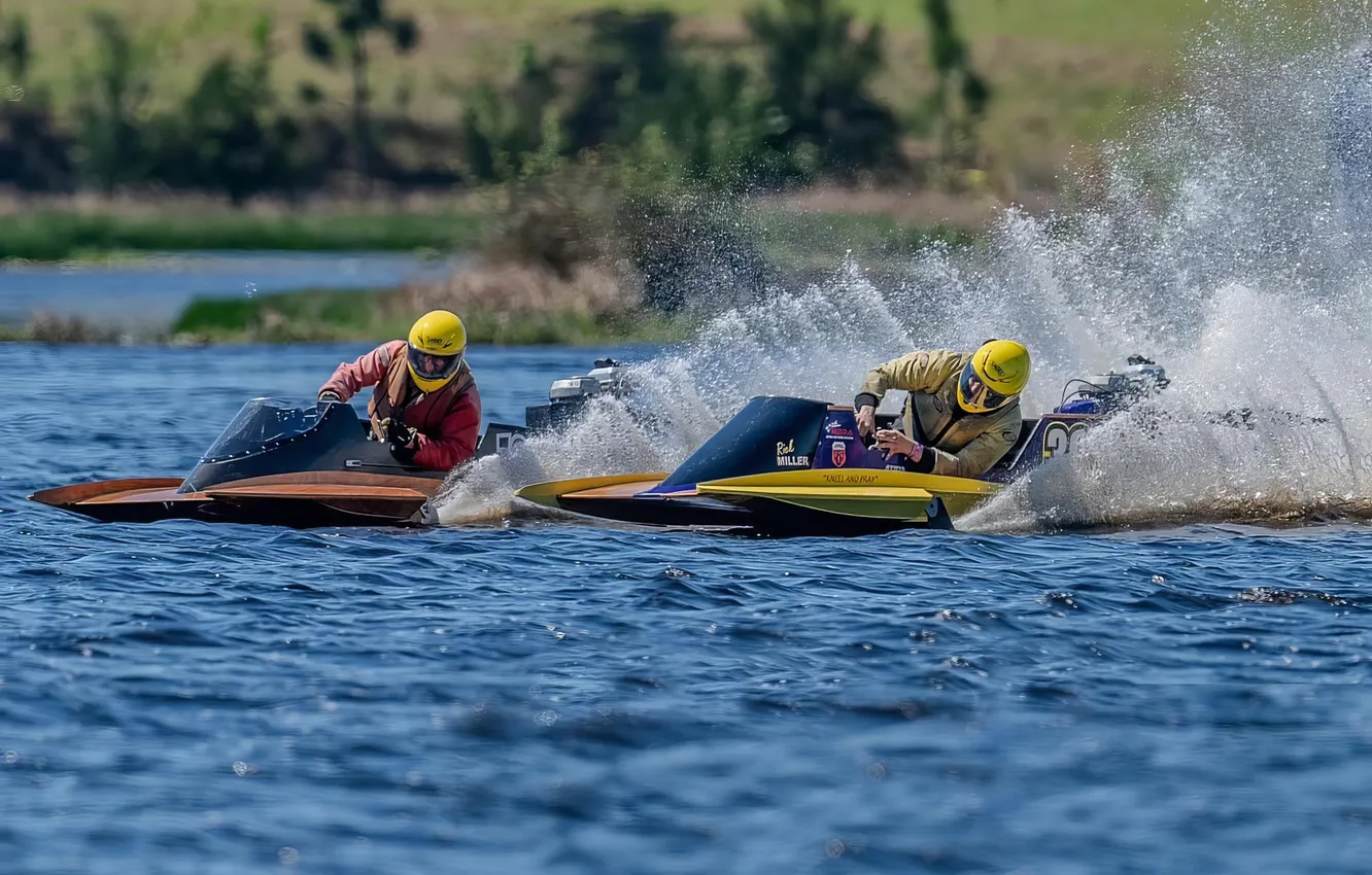 Фото обои гонка, лодка, скорость