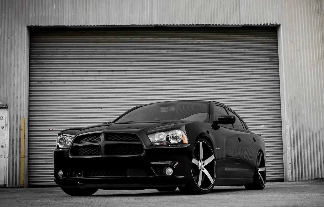 Фото обои Dodge, Black, Charger