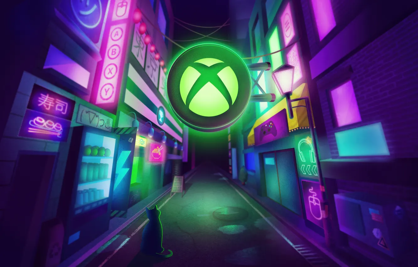 Фото обои Tokyo, Neon, Xbox, 2025, Game Show