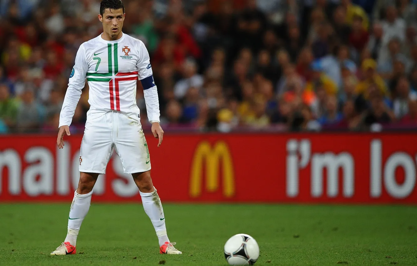 Фото обои футбол, форма, Cristiano Ronaldo, футболист, football, игрок, Реал Мадрид, Real Madrid