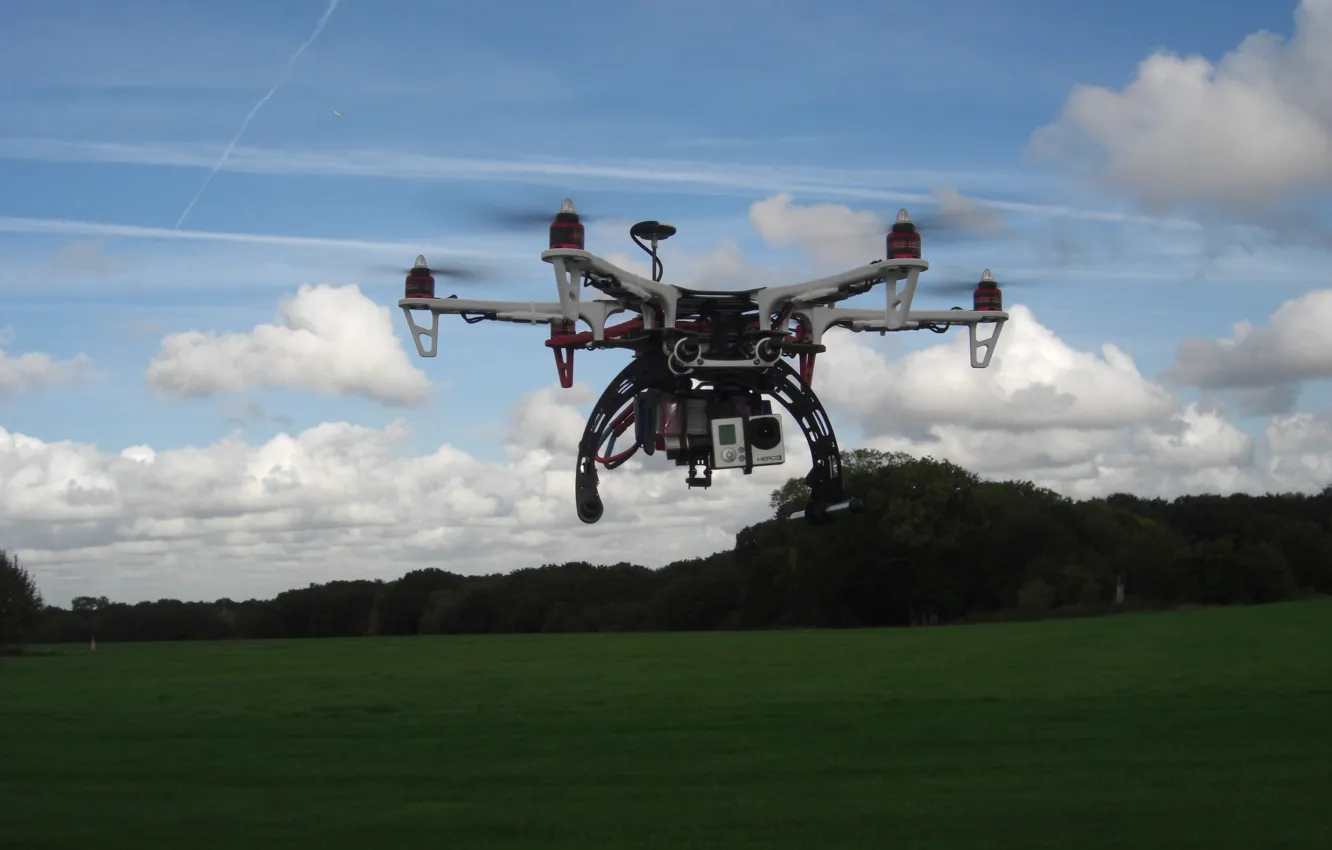 Фото обои sky, technology, drone, high technology, quadcopter, high tec, dji flamewheel