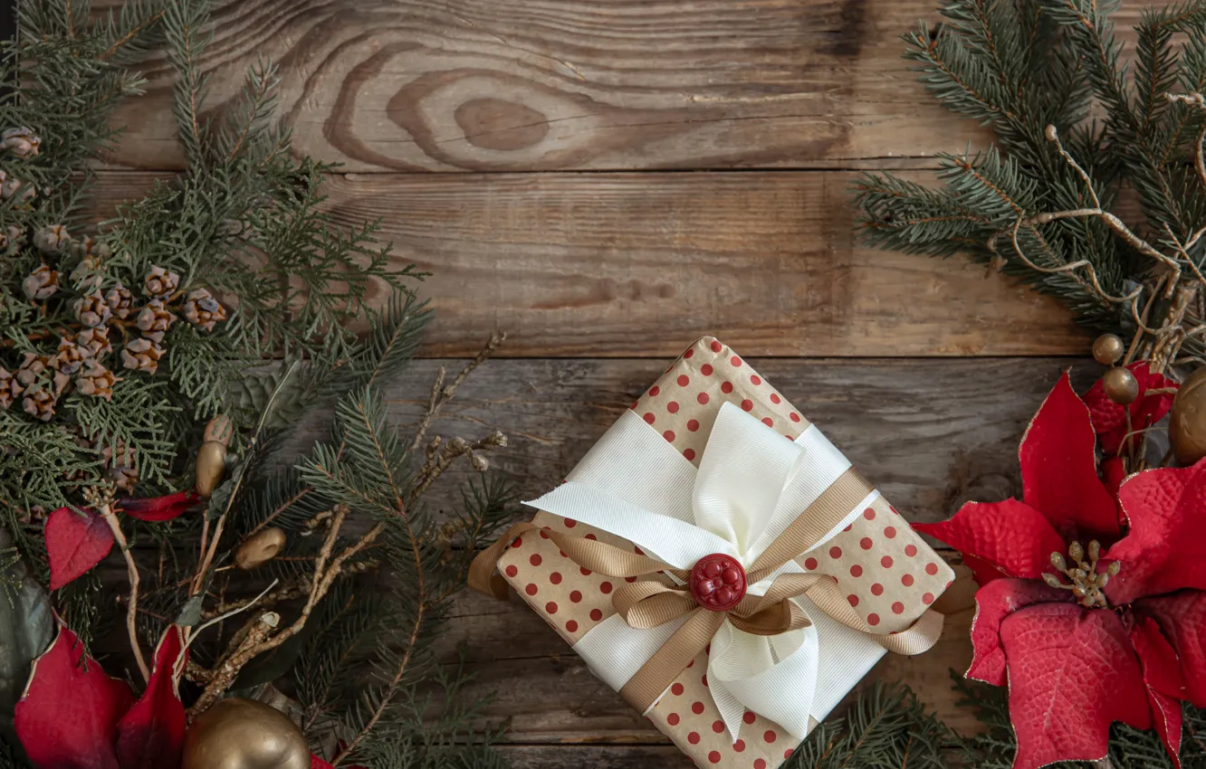 Фото обои украшения, подарок, Рождество, Новый год, christmas, new year, vintage, winter