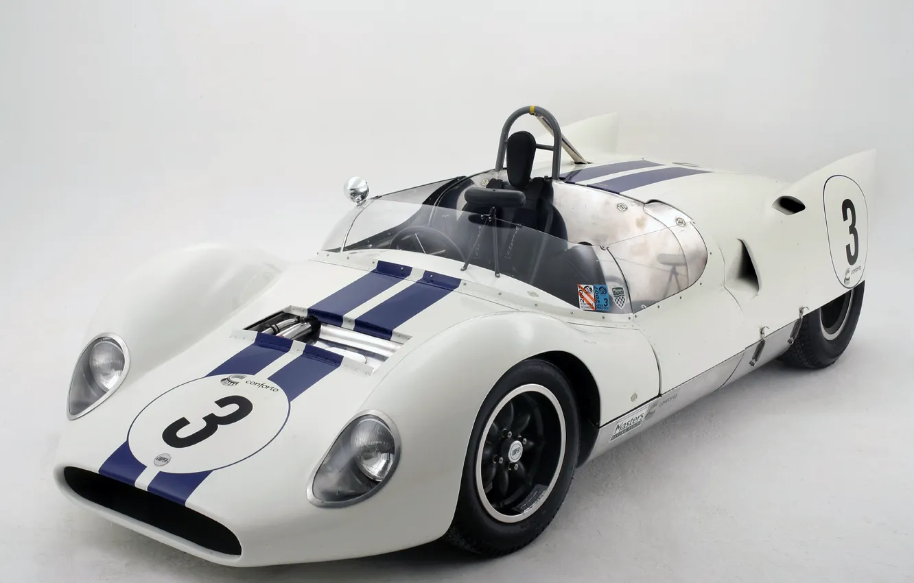 Фото обои белый, ретро, Ford, Cooper, Форд, родстер, 1962, Climax