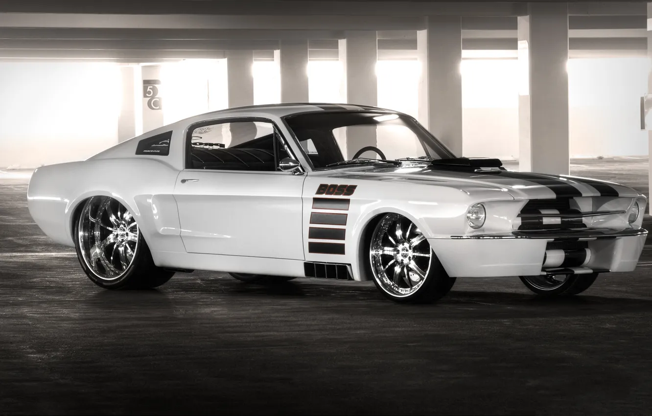 Фото обои Mustang, Ford, Fastback, The, Boss, 1968