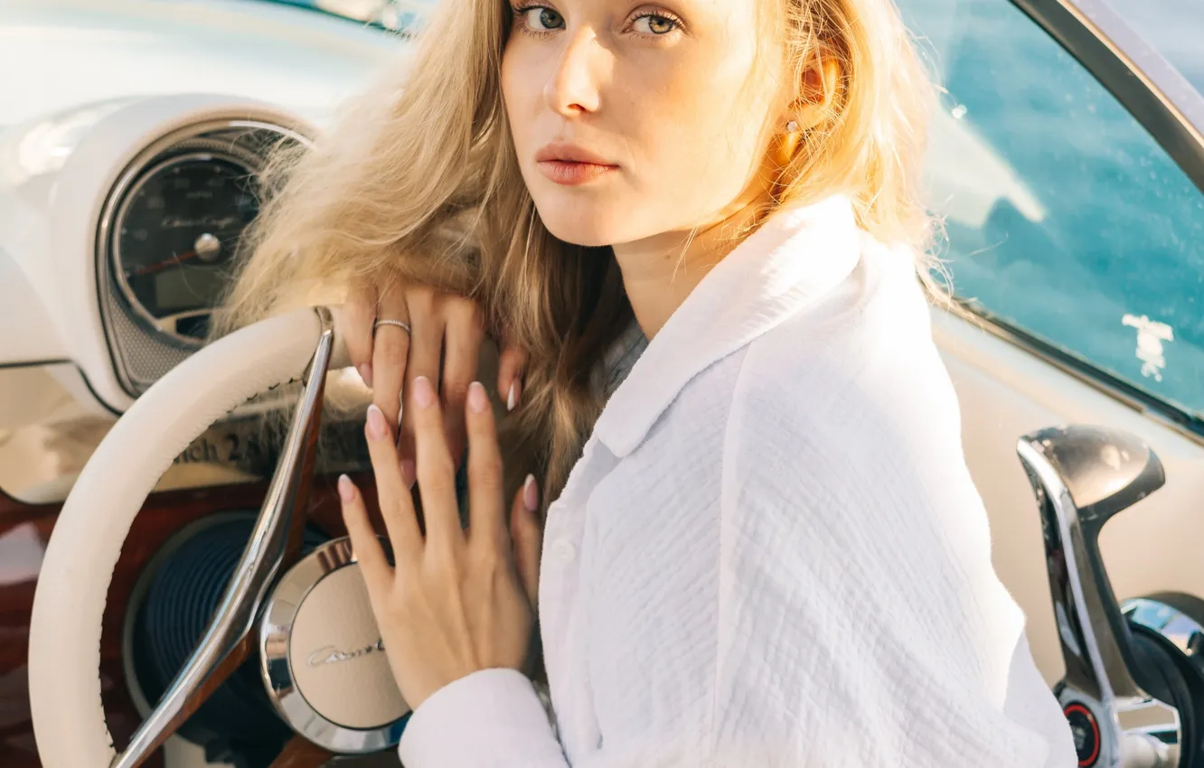 Фото обои портрет, блондинка, Елизавета, Юлия Туменко