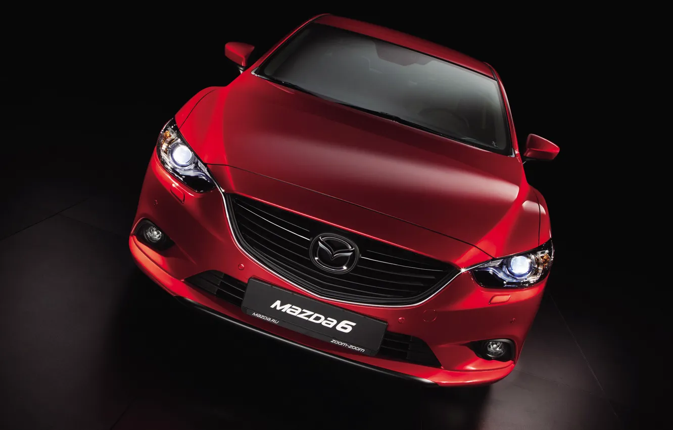 Фото обои red, sedan, Mazda-6