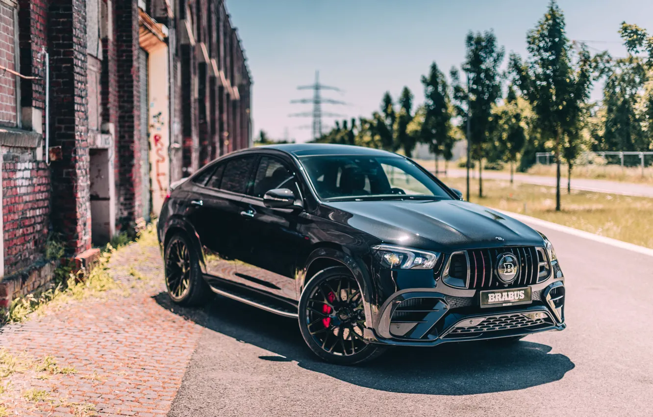 Фото обои Mercedes, Brabus, black, GLE, Brabus 800