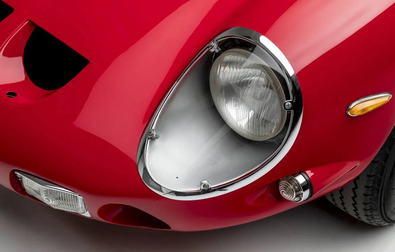 Фото обои Фары, Classic, Хром, 1963, Classic car, 250, Ferrari 250 GTO, Gran Turismo