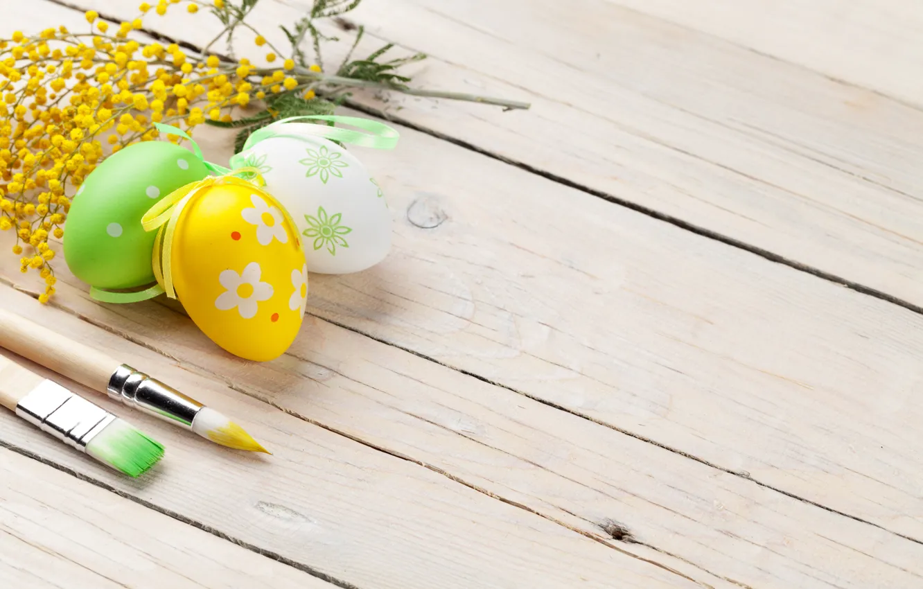 Фото обои цветы, Пасха, wood, spring, Easter, eggs, decoration, Happy