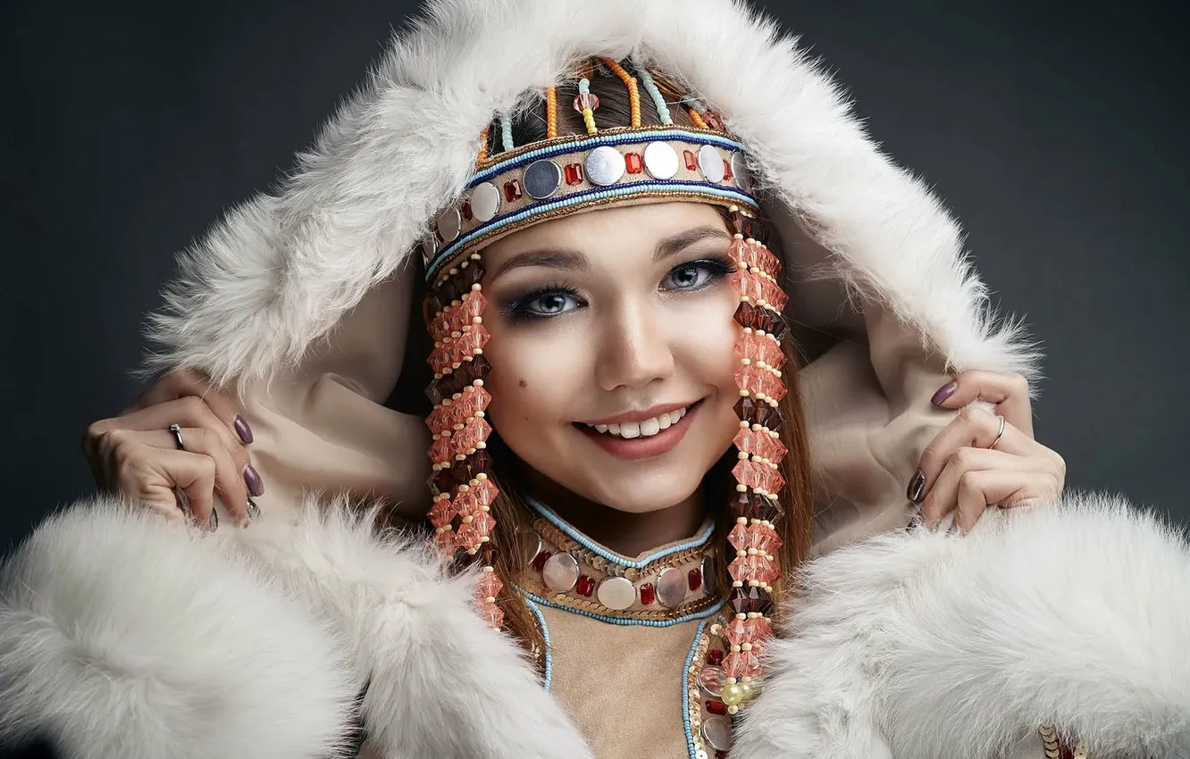Фото обои woman, beautiful, sweet, asian, adorable, national costume