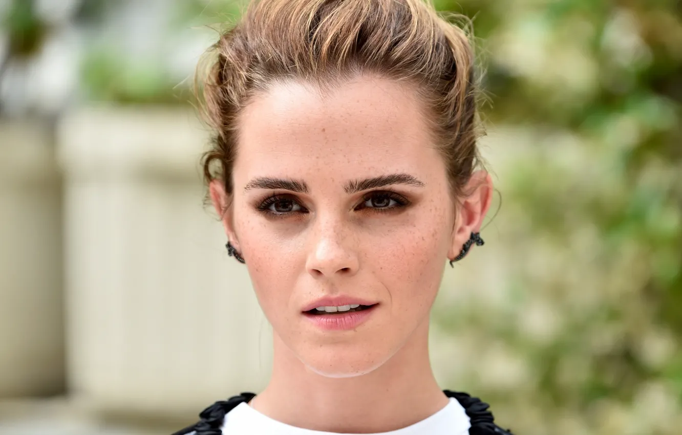 Фото обои макияж, актриса, Эмма Уотсон, Emma Watson, model, hair, фотомодель, actress
