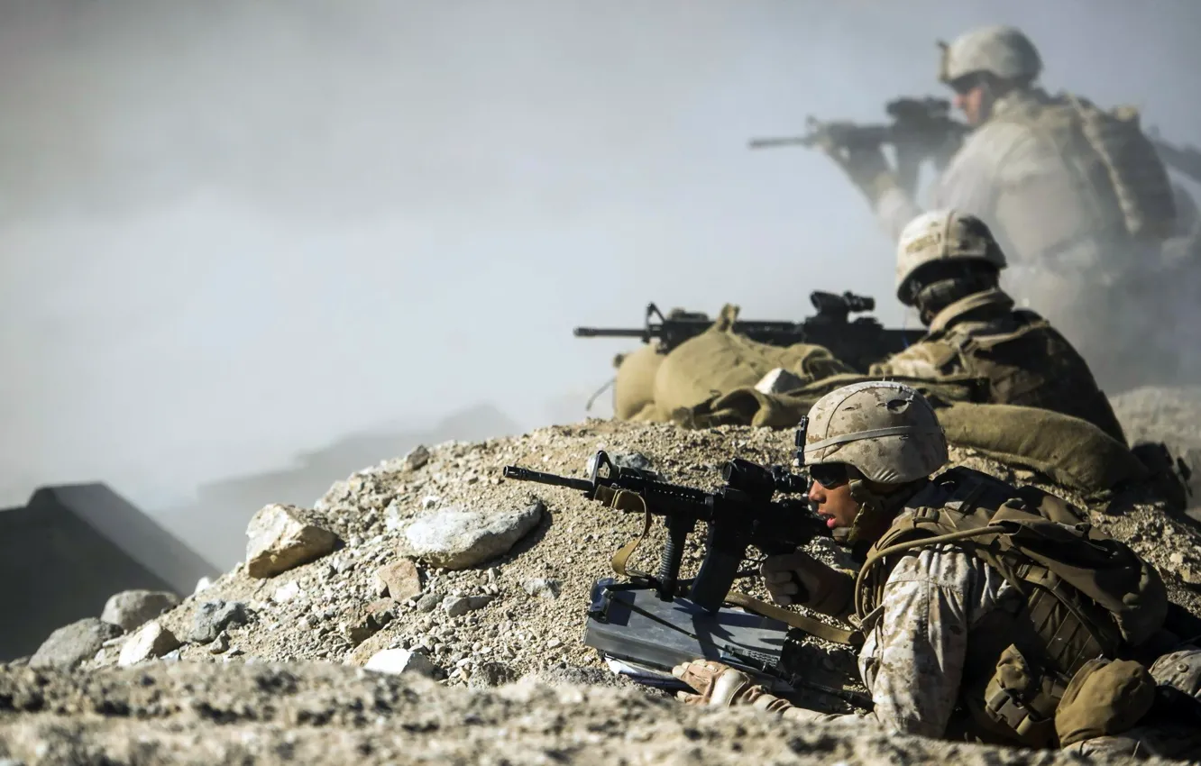 Фото обои оружие, Афганистан, соддаты